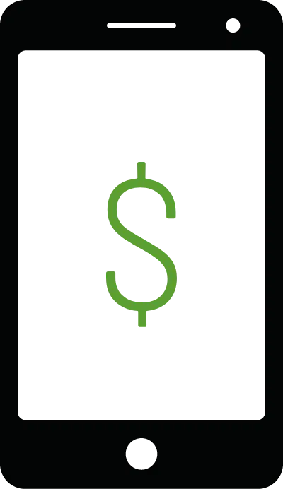 Order and pay through the app