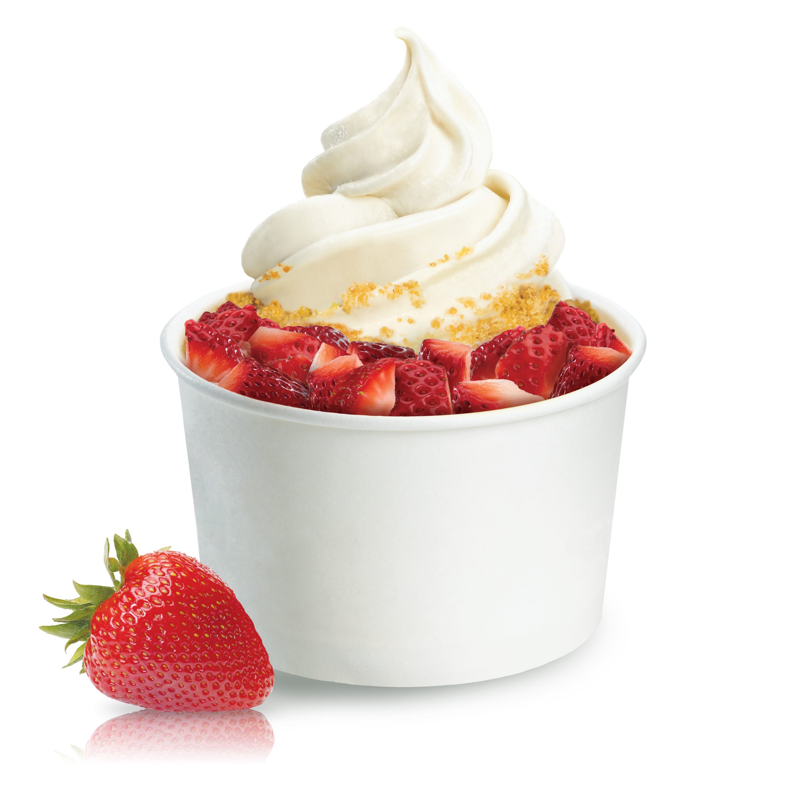 Frozen Yogurt blended Strawberry Cheesecake - Pita Pit